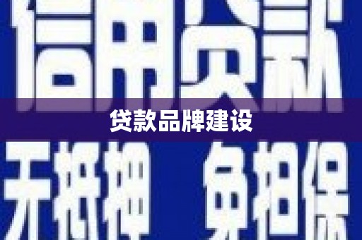 伊宁贷款品牌建设