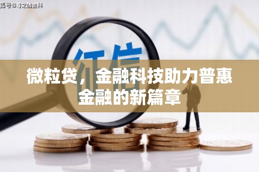 伊宁微粒贷，金融科技助力普惠金融的新篇章