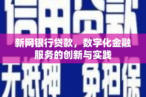 伊宁新网银行贷款，数字化金融服务的创新与实践