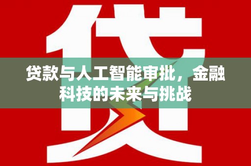 伊宁贷款与人工智能审批，金融科技的未来与挑战