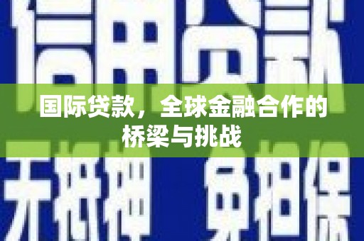 伊宁国际贷款，全球金融合作的桥梁与挑战