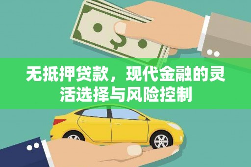 伊宁无抵押贷款，现代金融的灵活选择与风险控制