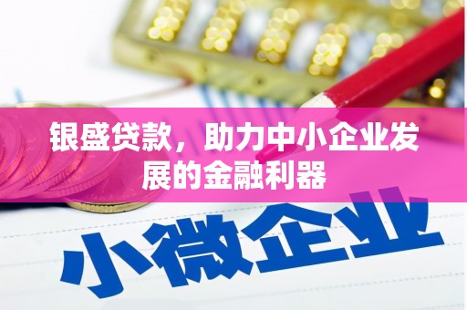 伊宁银盛贷款，助力中小企业发展的金融利器