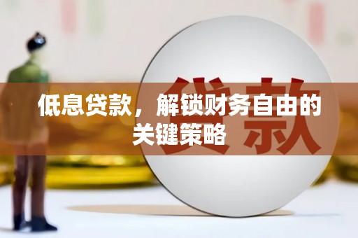 伊宁低息贷款，解锁财务自由的关键策略