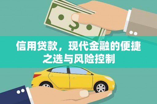 伊宁信用贷款，现代金融的便捷之选与风险控制