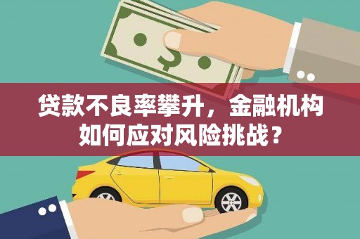 伊宁贷款不良率攀升，金融机构如何应对风险挑战？
