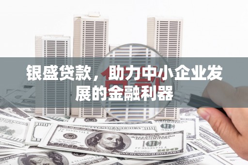 伊宁银盛贷款，助力中小企业发展的金融利器