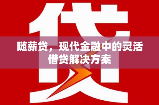 伊宁随薪贷，现代金融中的灵活借贷解决方案