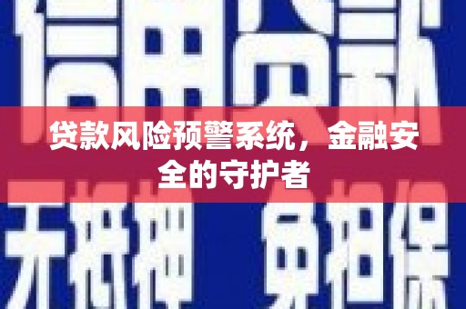 伊宁贷款风险预警系统，金融安全的守护者