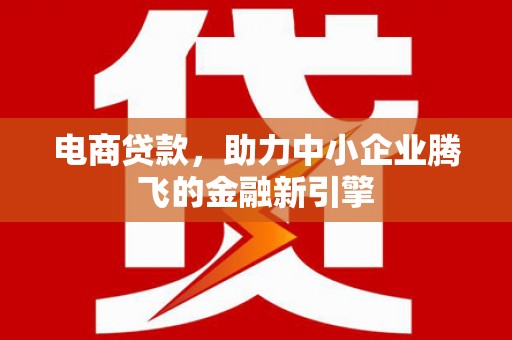 伊宁电商贷款，助力中小企业腾飞的金融新引擎