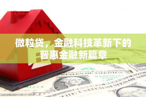 伊宁微粒贷，金融科技革新下的普惠金融新篇章