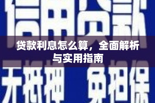伊宁贷款利息怎么算，全面解析与实用指南