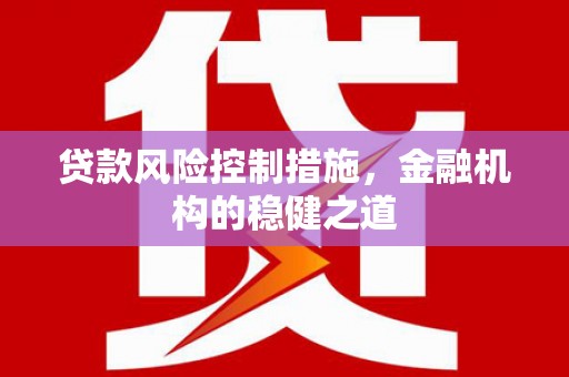 伊宁贷款风险控制措施，金融机构的稳健之道