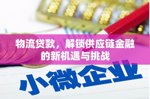 伊宁物流贷款，解锁供应链金融的新机遇与挑战