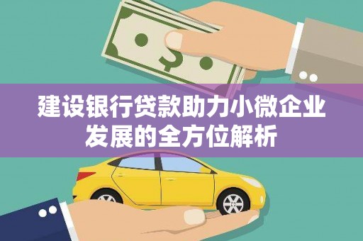 伊宁建设银行贷款助力小微企业发展的全方位解析