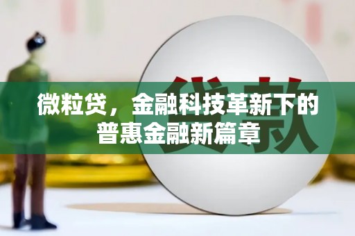 伊宁微粒贷，金融科技革新下的普惠金融新篇章
