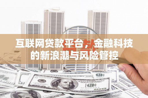 伊宁互联网贷款平台，金融科技的新浪潮与风险管控
