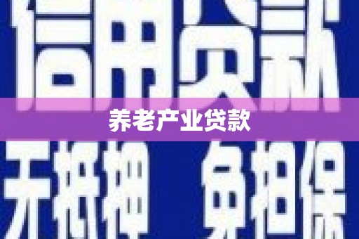伊宁养老产业贷款