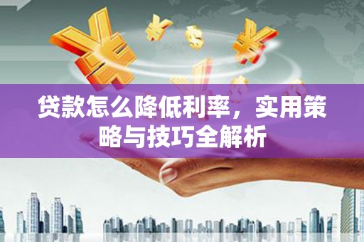 伊宁贷款怎么降低利率，实用策略与技巧全解析