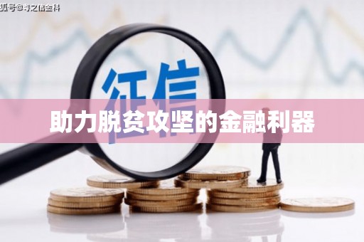 伊宁助力脱贫攻坚的金融利器