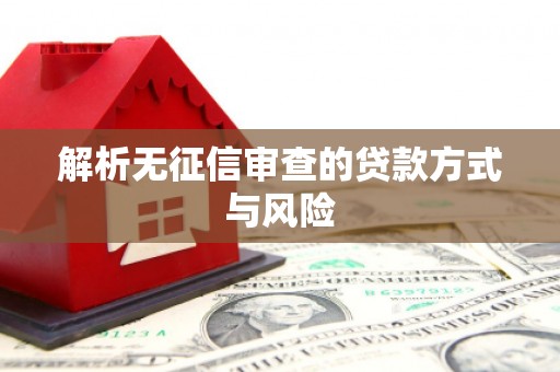 伊宁解析无征信审查的贷款方式与风险