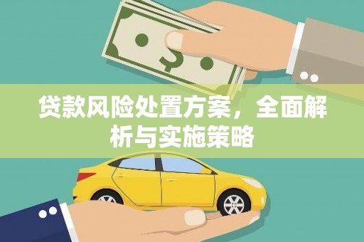 伊宁贷款风险处置方案，全面解析与实施策略
