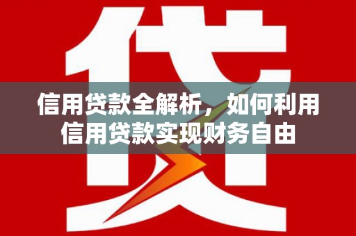 伊宁信用贷款全解析，如何利用信用贷款实现财务自由